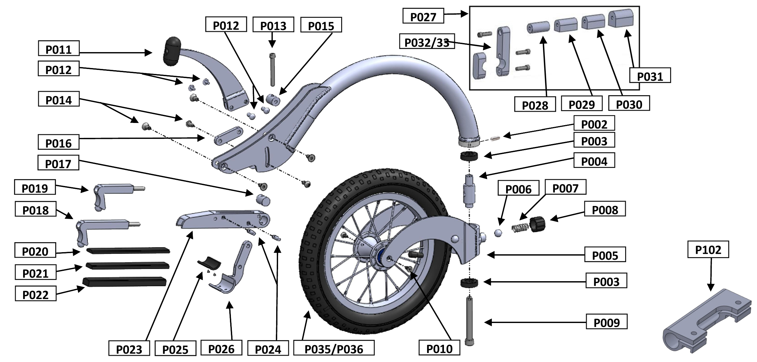 FreeWheel Spare Parts