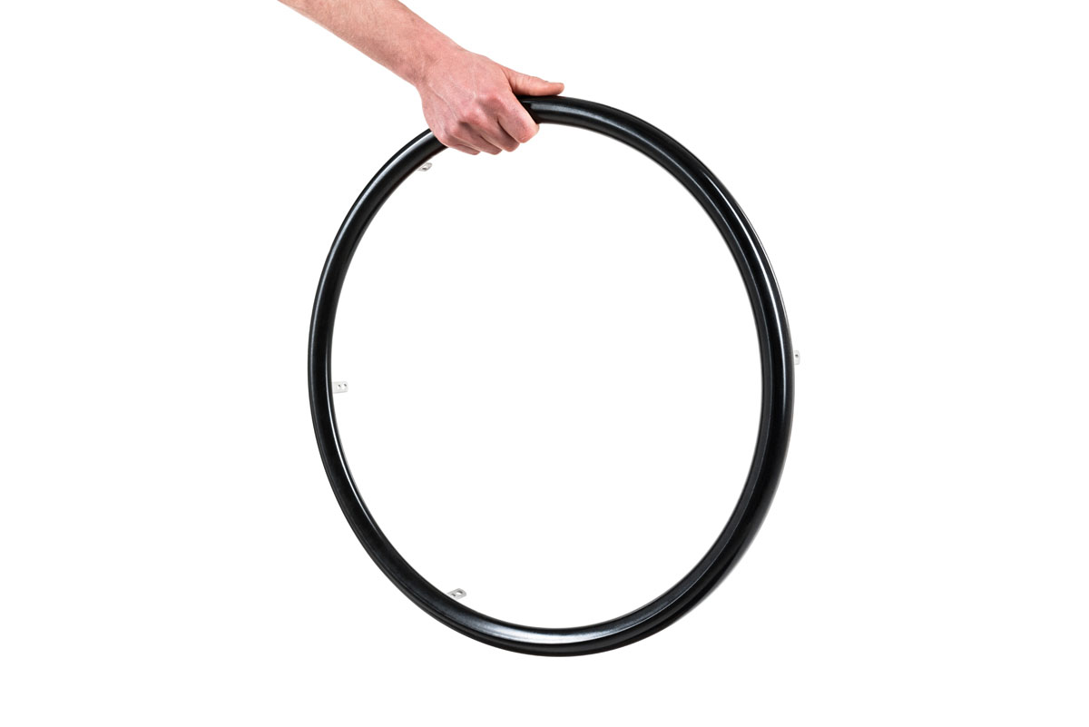 Carbolife Curve tetra grip L wheelchair pushrim