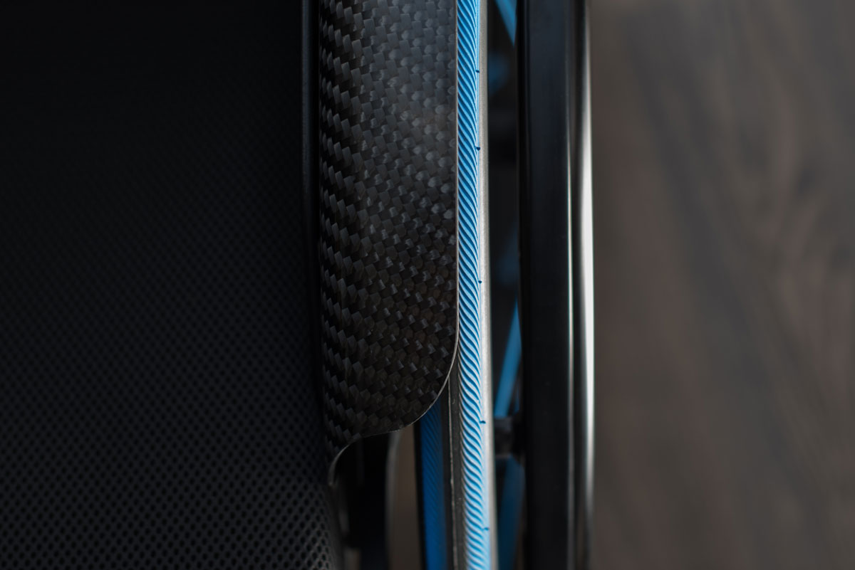 carbolife gekko wheelchair push rim 5
