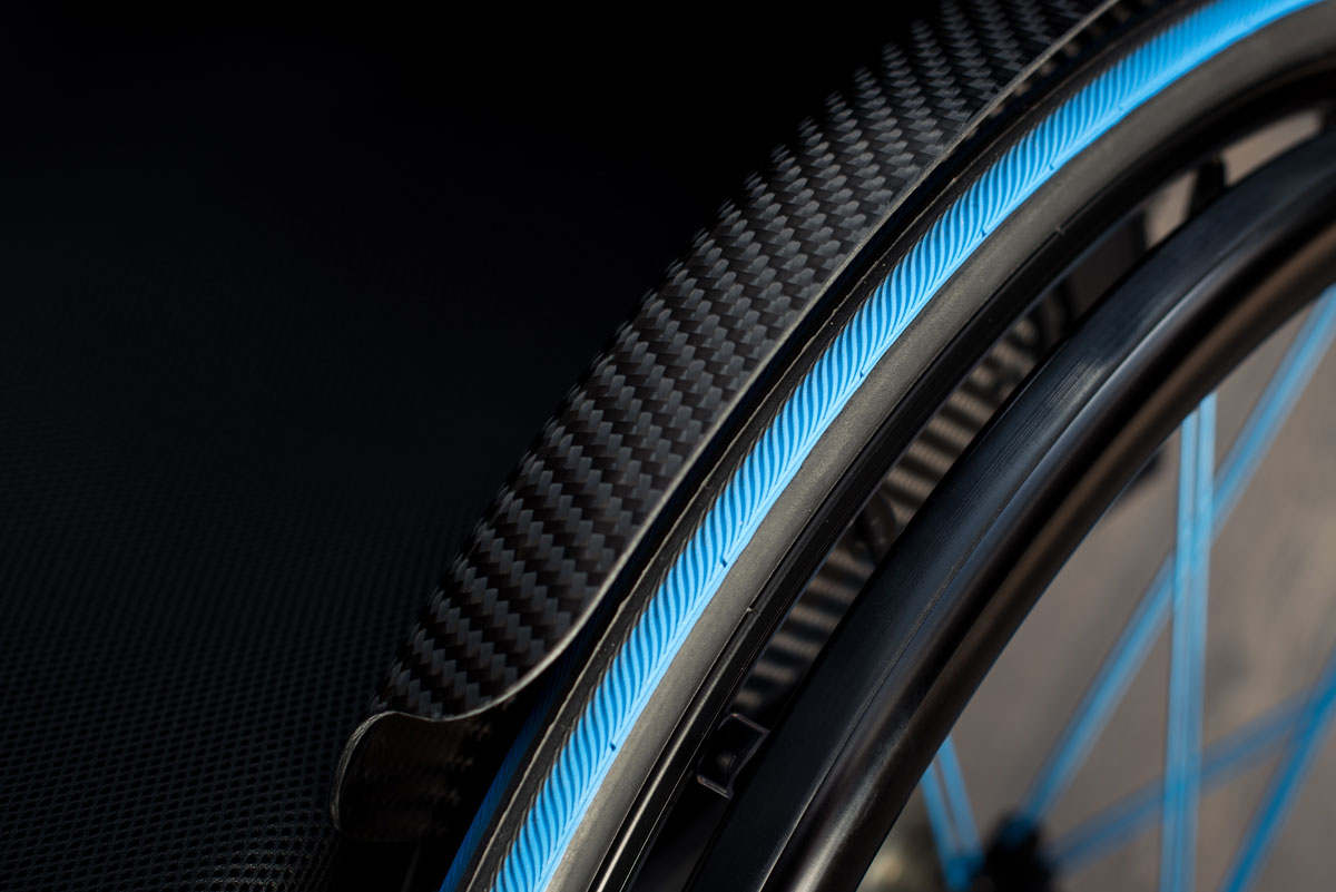 carbolife gekko wheelchair push rim 6