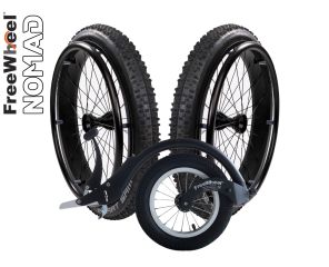 Off Road Wheelchair Pack Fat Wheels (Rigid Frame Chair)