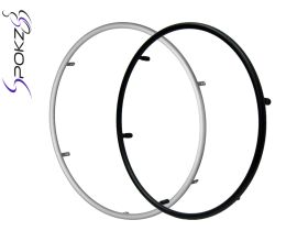 silver aluminium wheelchair push rim