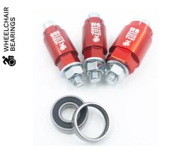 Wheelchair Bearing Outer Race Removal Tools 608, R6 & R8 Kit