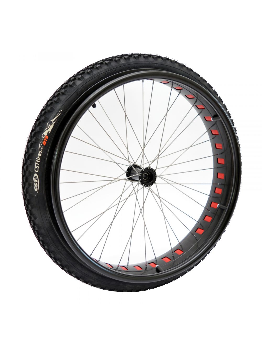 Bike with online fat wheels