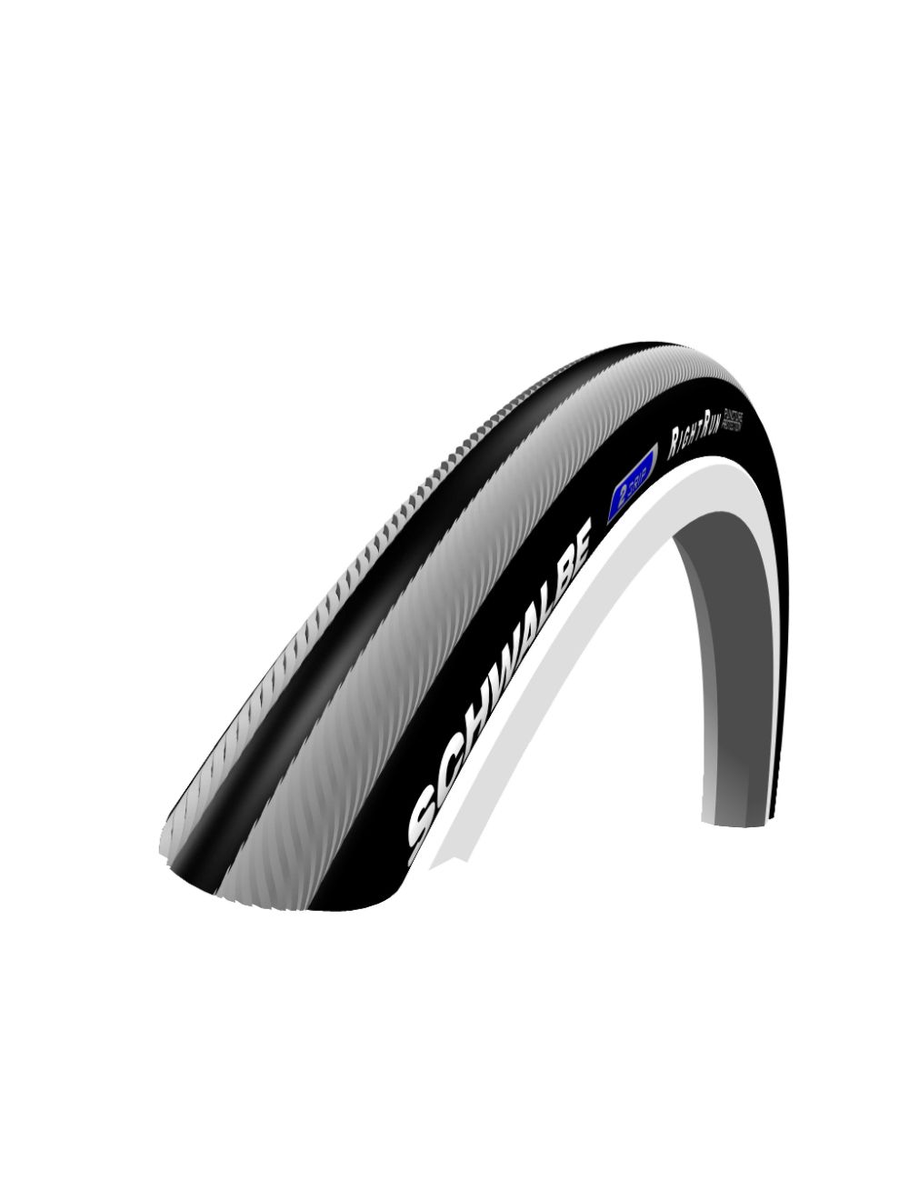 1 x Schwalbe Rightrun Wheelchair Tyre Black And Black 24 x1.00 1 x Schwalbe Rightrun Wheelchair Tyre Black And Black 24 x1.00