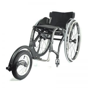 Freewheel Wheelchair Attachment on chair
