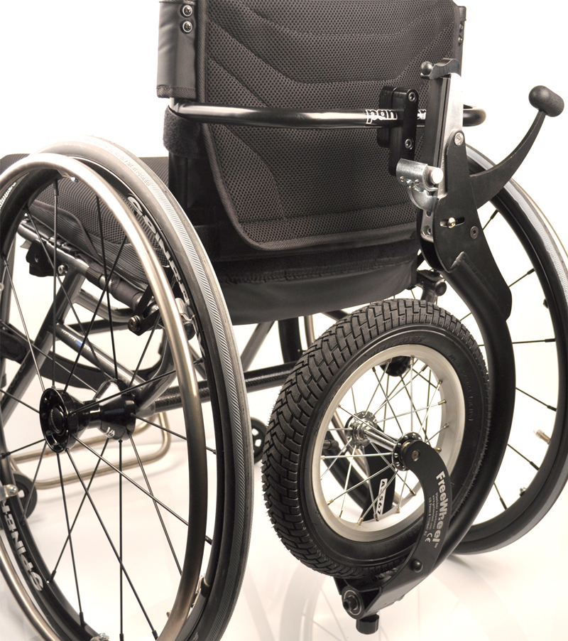 freewheel wheelchair attachment perch